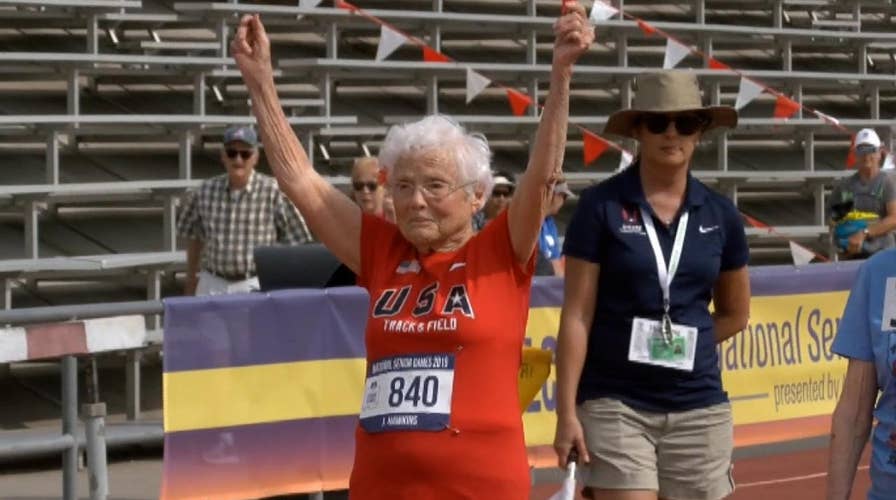 103-year-old runner setting records on the racetrack