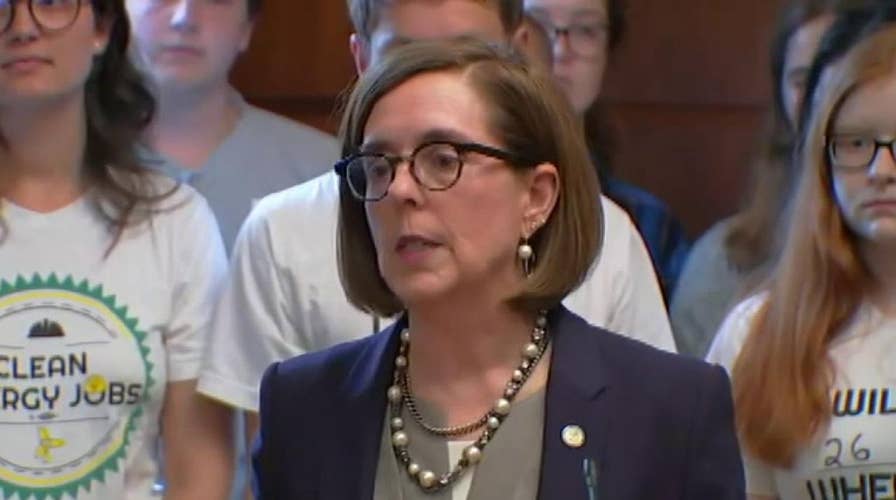 Oregon Governor speaks after state Republicans leave Oregon to block vote