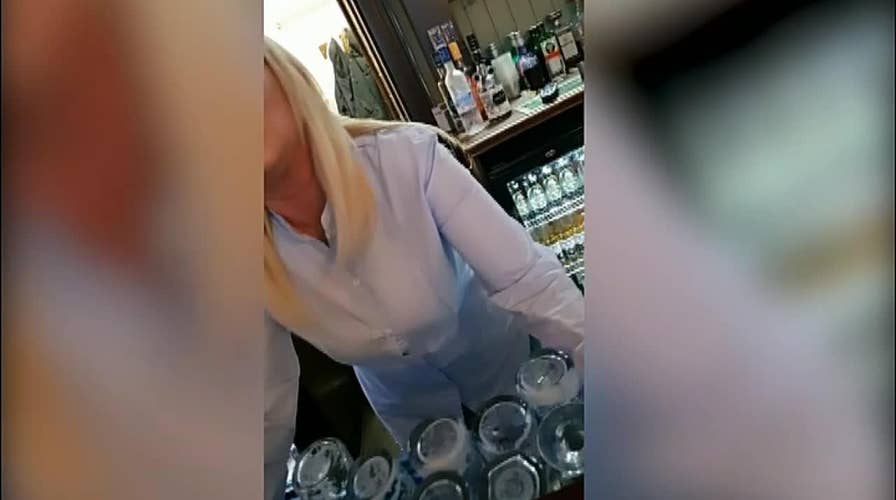 RAW VIDEO: Bartender hits man who refuses to pay for water