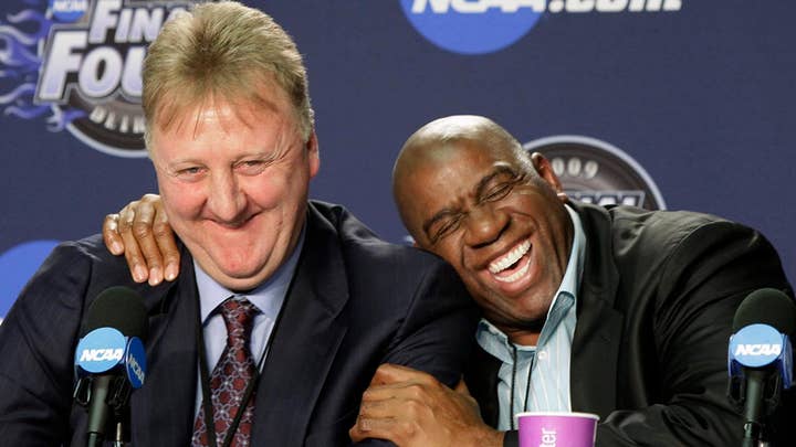 NBA honors basketball legends Magic Johnson and Larry Bird