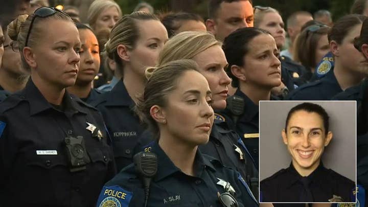 Community says goodbye to young Sacramento police officer killed in the line of duty