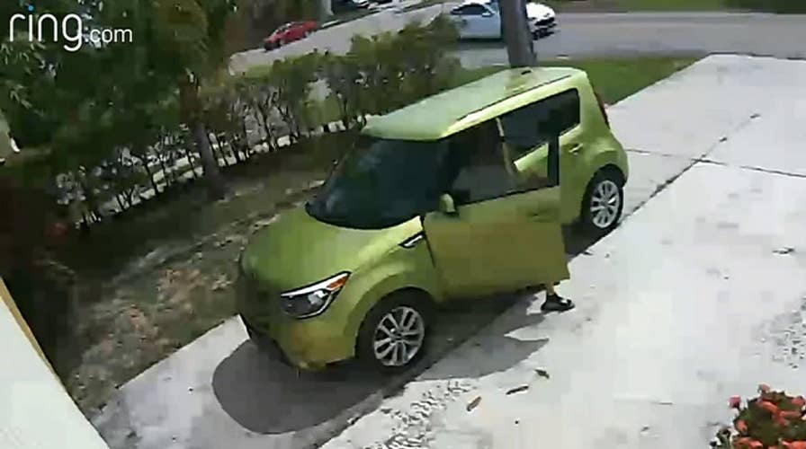 Stranger caught pooping in Florida driveway by Ring camera