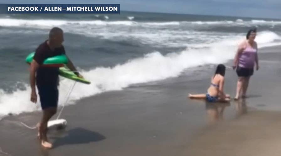 Off-duty sheriff captain saves girl in distress at beach in North Carolina