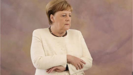 Angela Merkel seen shaking at event in Berlin, second time in just over a week