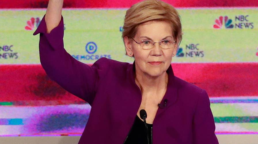 Sen. Elizabeth Warren reiterates support to end private insurance during debate