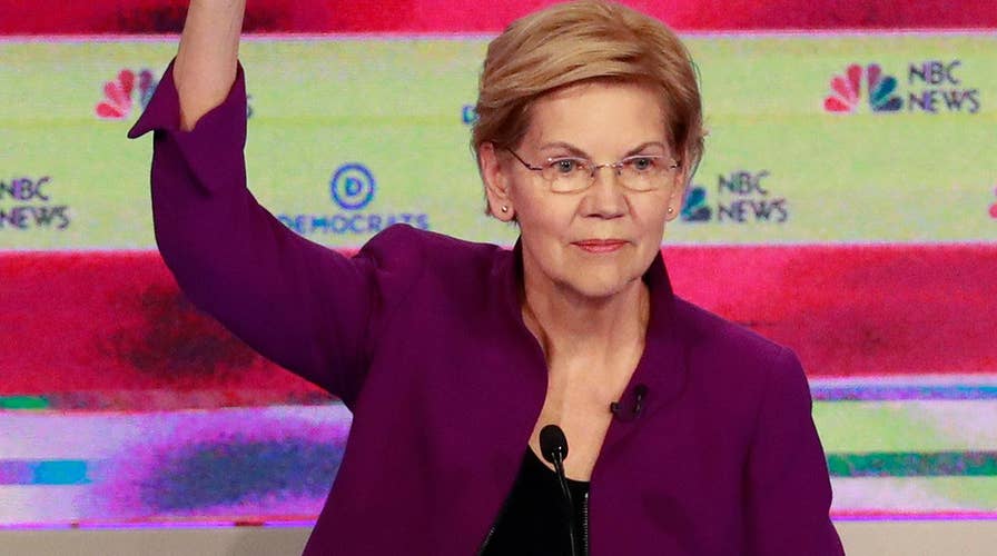 Sen. Elizabeth Warren reiterates support to end private insurance during debate