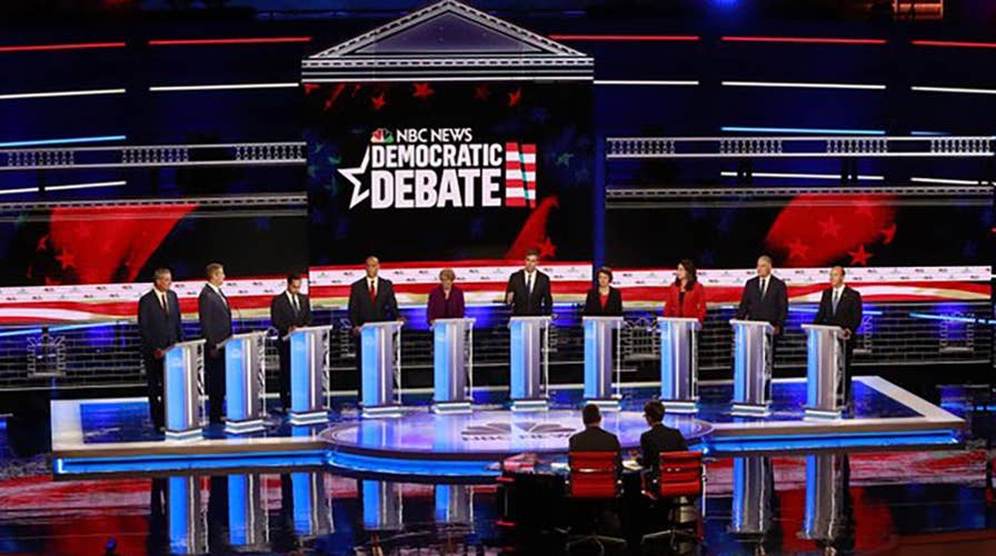 How did voters react to the first night of Democratic presidential debates?