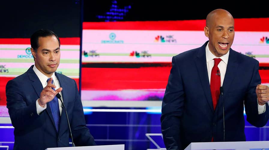 Castro, Booker attempt to steal spotlight from Warren in first debate