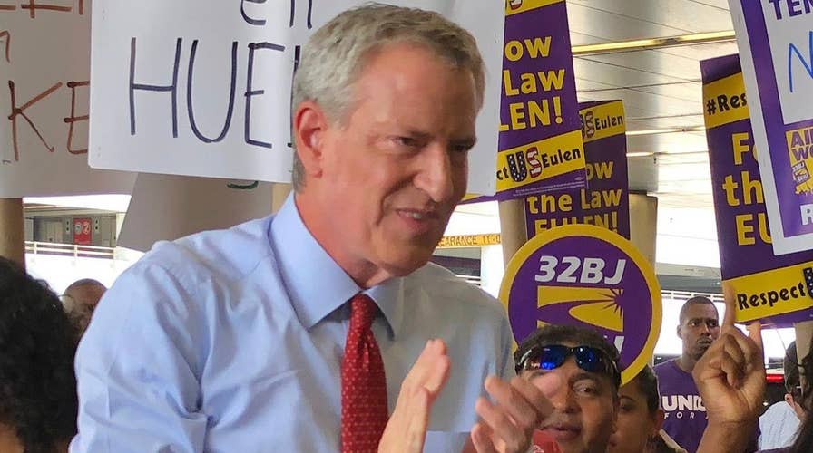 De Blasio apologizing for quoting Che Guevera at Miami airport union rally