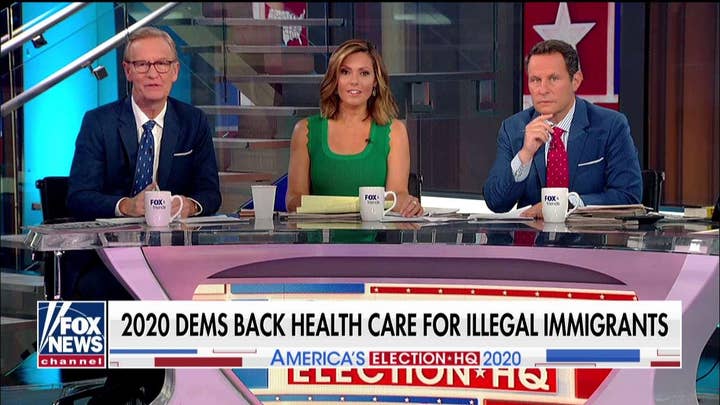'Fox &amp; Friends' on Dems endorsing health care for illegals, Harris taking on Biden.