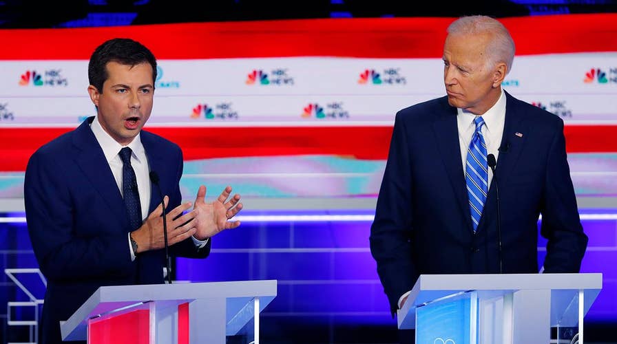 2020 Democratic presidential candidates question Joe Biden's record