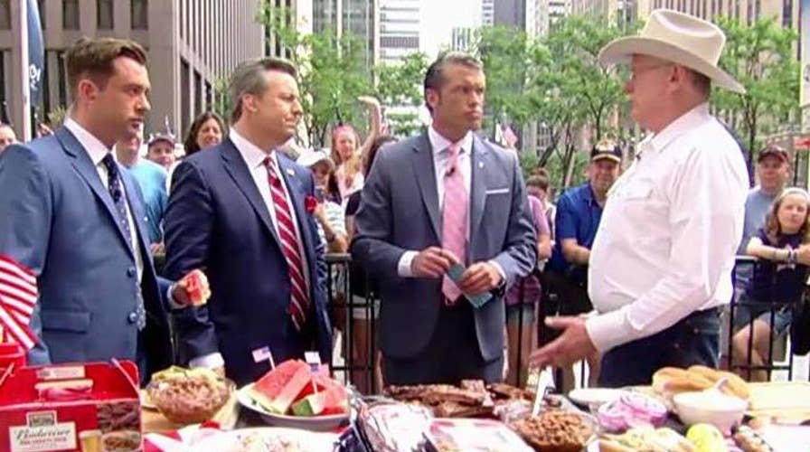 Budweiser-infused BBQ on the Fox Square