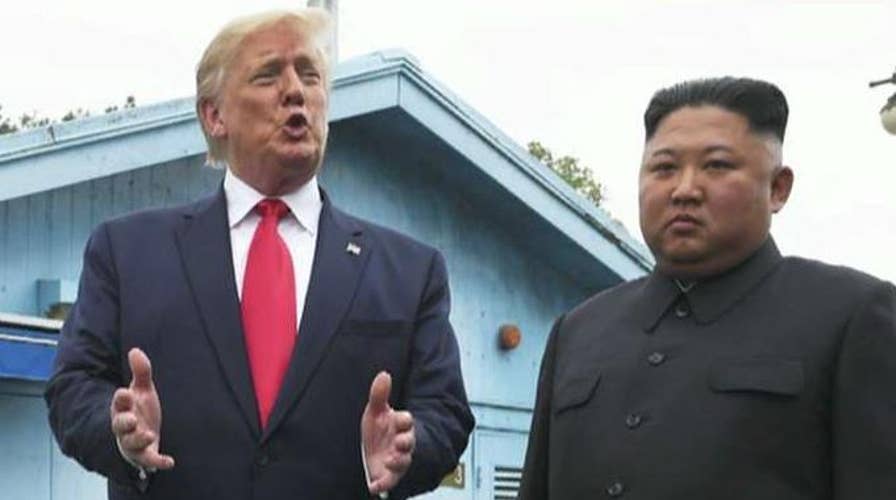 President Trump crosses border into North Korea by invitation of Kim Jong Un