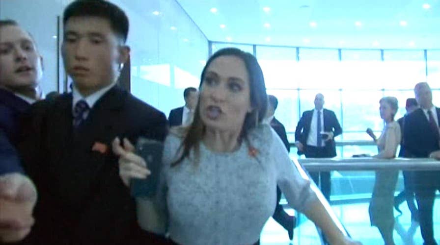 White House press secretary Stephanie Grisham caught in scuffle with North Korean guards