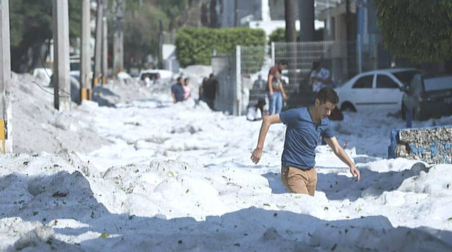 Freak hailstorm buries Mexican city of Guadalajara