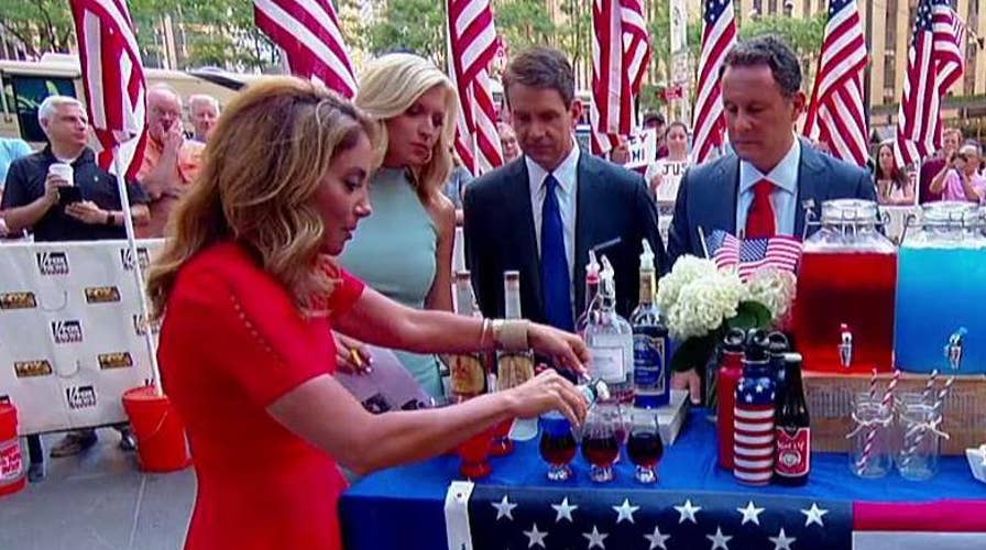 Patriotic cocktails and snacks for Independence Day