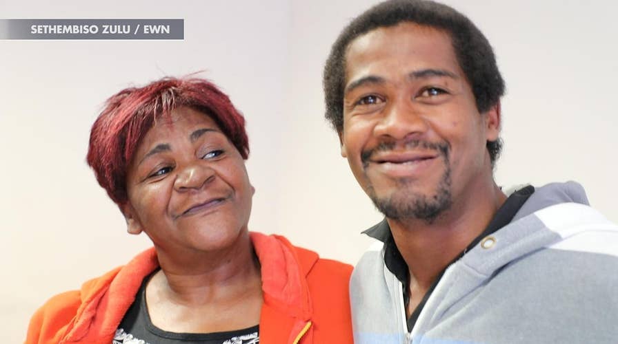 South African mother reunited with son who went missing six years ago and was presumed dead