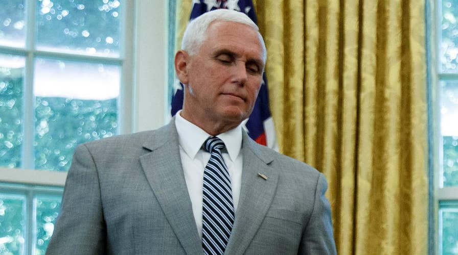 Vice president's staff look to clarify Pence's abrupt return to White House: 'No cause for alarm'