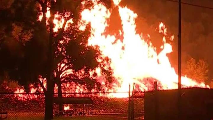 Massive fire breaks out at Jim Beam warehouse in Kentucky
