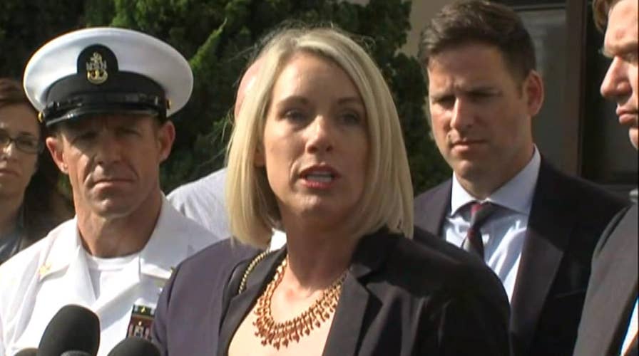 Wife of Eddie Gallagher reacts to not guilty verdict