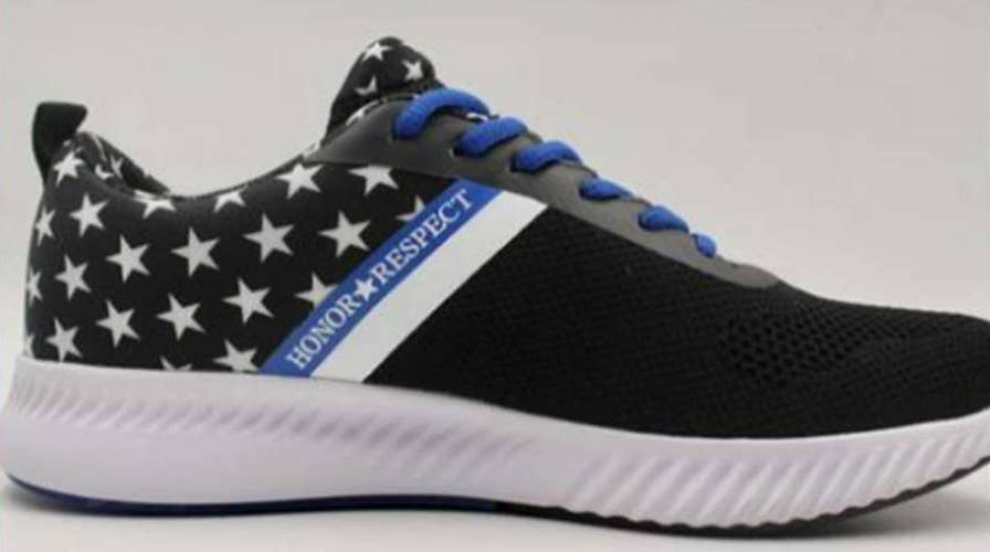 Pase para saber suelo Detectar Air Force veteran touts new shoe to honor law enforcement as Nike pulls  patriotic flag sneaker | Fox News