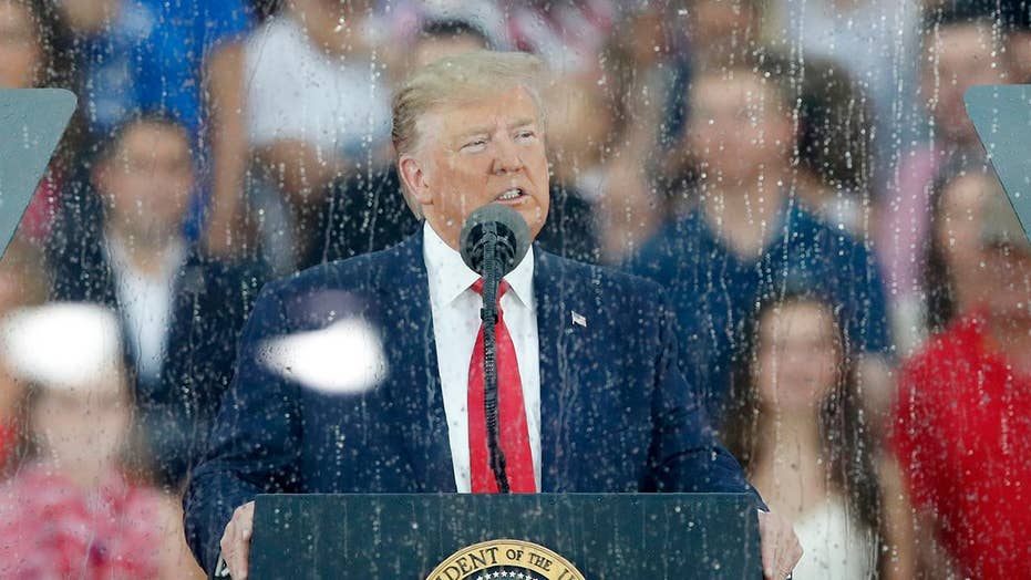 Image result for Fox News attracts 4.6 million viewers for Trumpâs âSalute to Americaâ speech, topping CNN and MSNBC combined