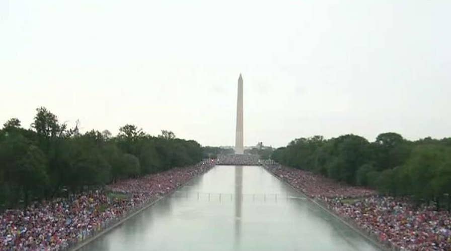 Trump strikes a patriotic chord and showcases American innovation during Independence Day speech