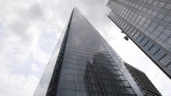 Daredevil in London scales The Shard, one of Europe's tallest buildings