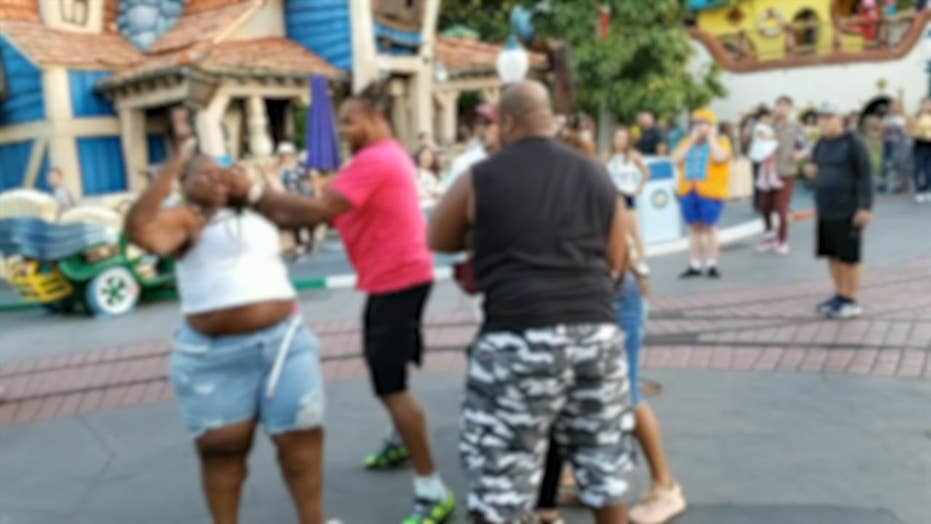 Disneyland fight july 2019 toon town graphic violence Feuding Family Booted From Disneyland Following Brutal Fight Caught On Film Fox News