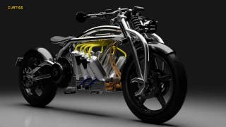 Electric Curtiss motorcycle features wild 'radial V8' design, sky-high price - Fox News