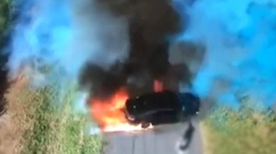 Car catches fire in gender reveal gone wrong