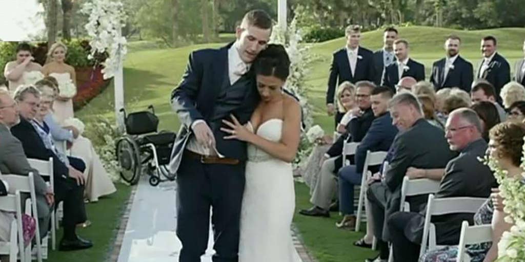 Paralyzed Former Football Player Who Walked Down The Aisle Shares