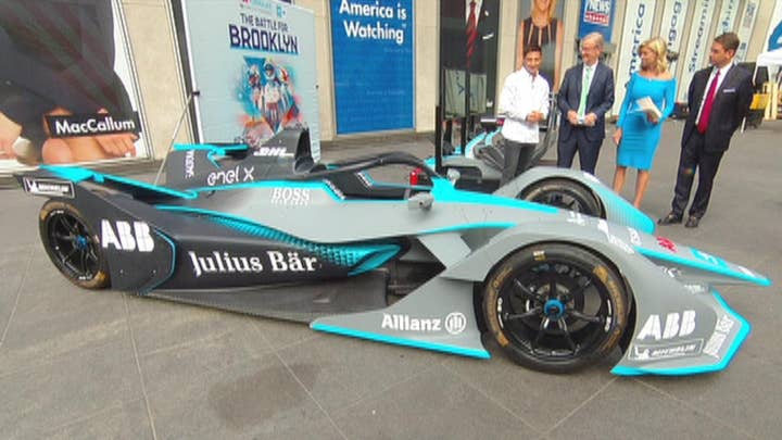 Formula E racing comes to Fox Square ahead of New York City ePrix