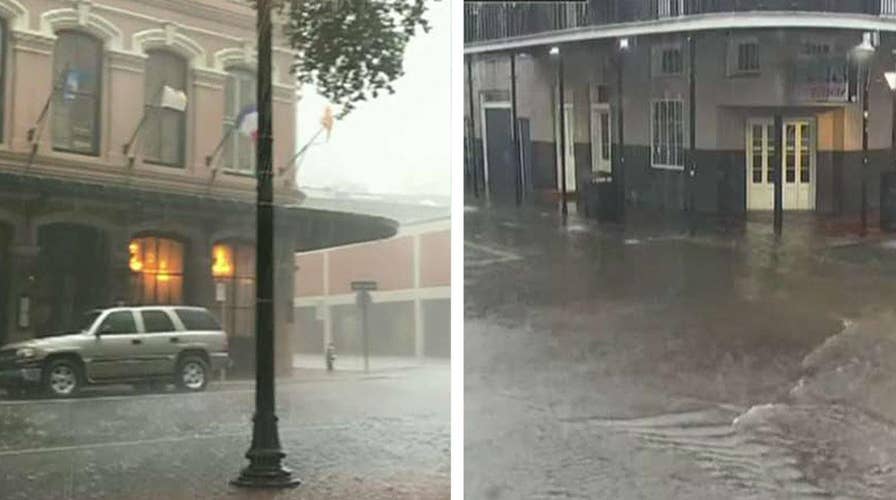 Streets flood, tornado spotted as severe storms hit New Orleans