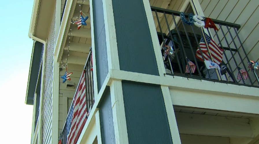 Disabled Army veteran risks eviction from apartment over displaying the American flag