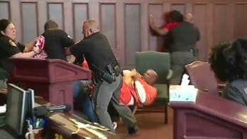 SHOCKING VIDEO: Murder victim's sons jump handcuffed, convicted killer in courtroom brawl