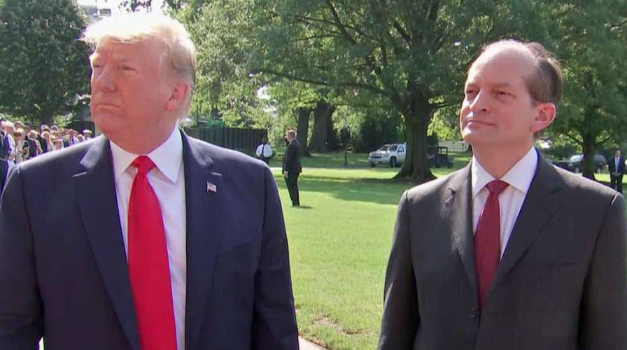 'He doesn't have to do this': Trump stands behind Acosta after resignation announcement