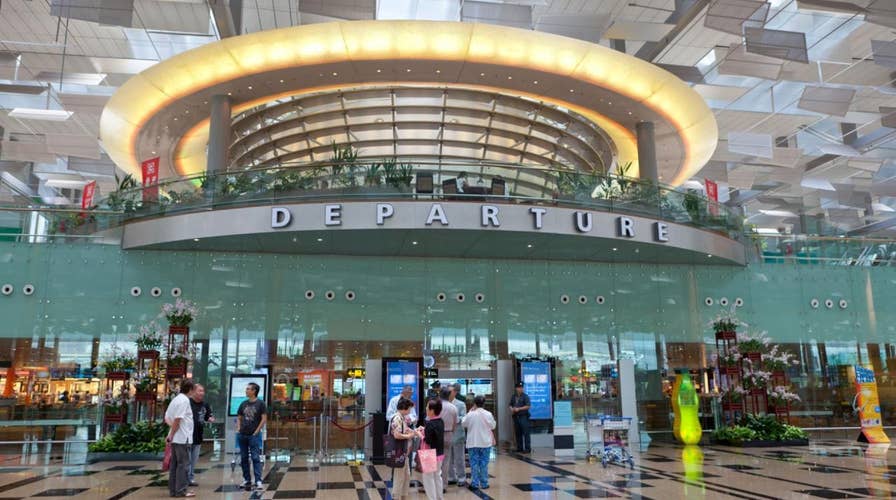 Singapore’s Changi Airport has a slides that take you to your gate