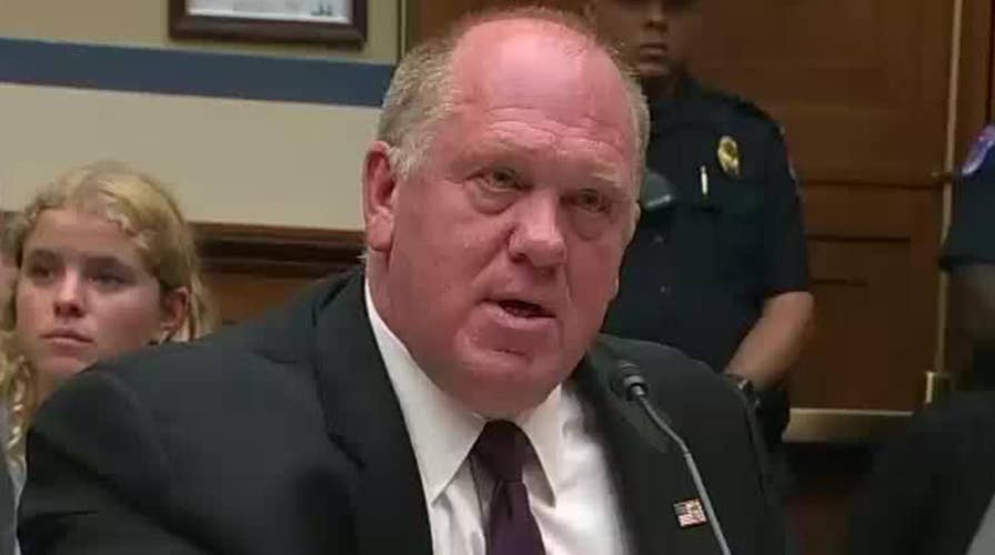 Acting ICE Director Thomas Homan speaks before the House Oversight & Reform Committee