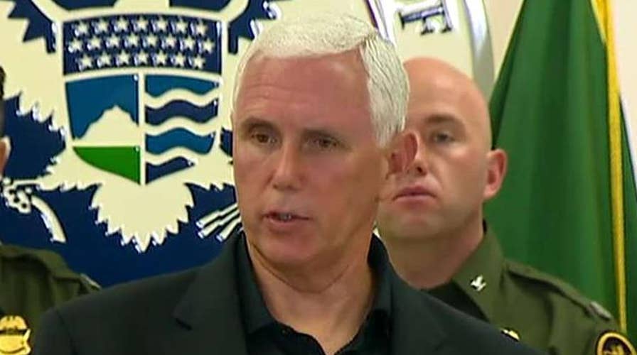 Mike Pence calls on Congress to fix the crisis at the border after visiting migrant detention facility