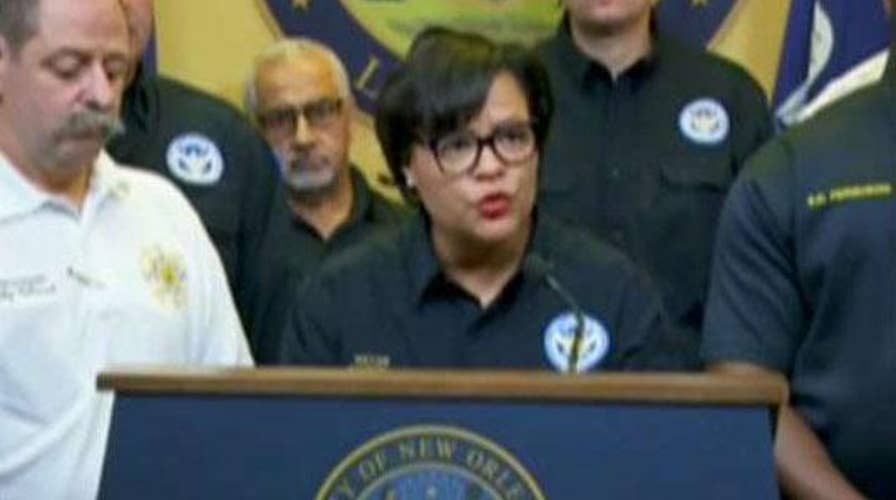 New Orleans, Louisiana mayor holds press conference on Hurricane Barry