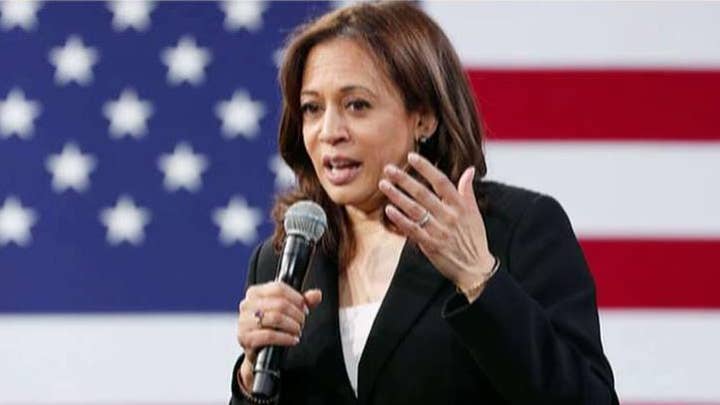 Kamala Harris dismisses outrage over Colin Kaepernick's anthem protests