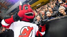 New Jersey Devils mascot shatters window at child's birthday party