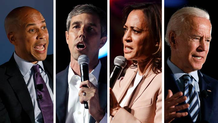 Democratic candidates condemn Trump for tweets about House members