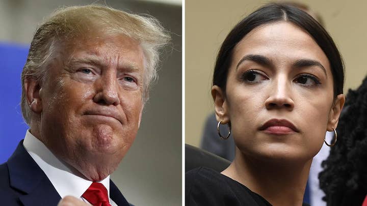 President Trump, Rep. Alexandria Ocasio-Cortez spar on Twitter