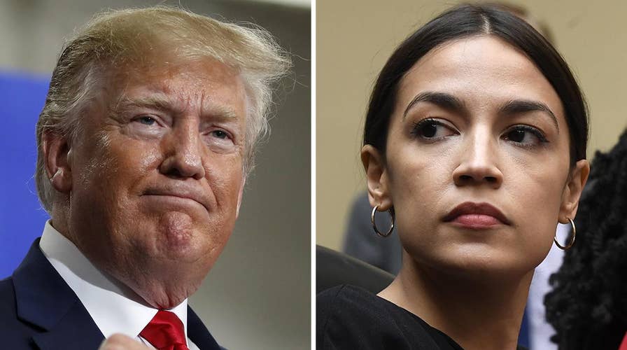 President Trump, Rep. Alexandria Ocasio-Cortez spar on Twitter