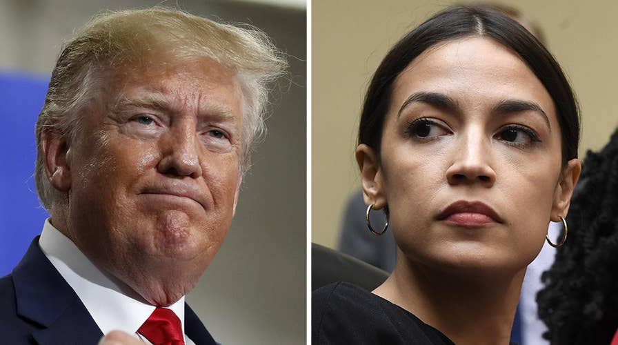 President Trump, Rep. Alexandria Ocasio-Cortez spar on Twitter