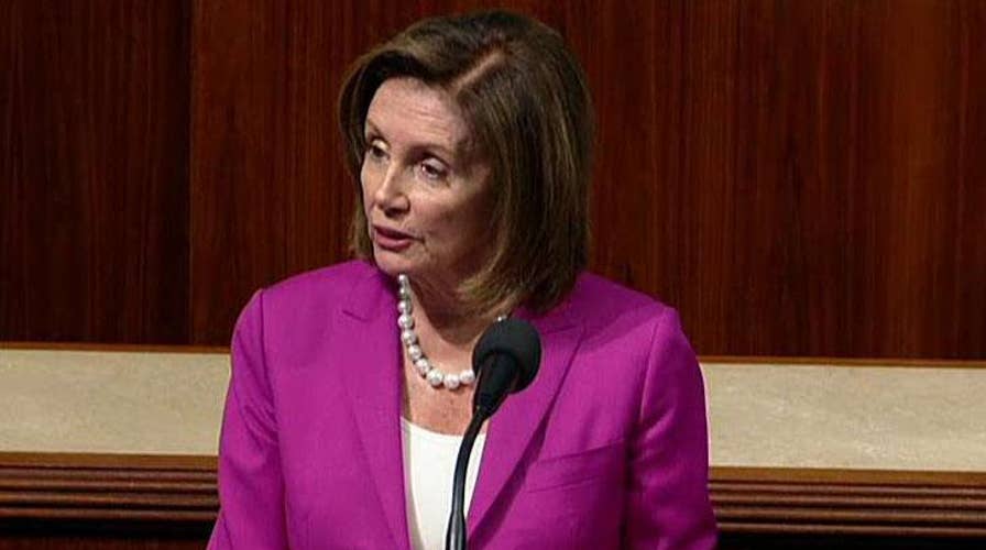 A floor fight erupts after Nancy Pelosi urges Congress to vote to condemn President Trump's 'racist tweets'
