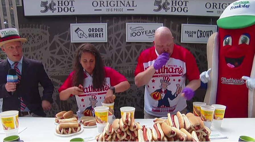'Fox & Friends' celebrates National Hotdog Day with an eating contest