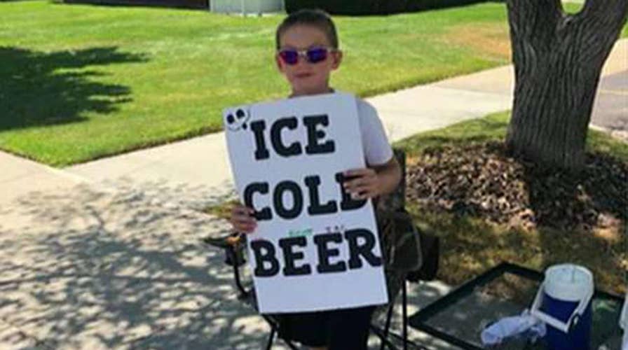 Utah boy's 'ice cold beer' advertisement catches attention of police